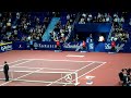 Roger Federer enters Center Court