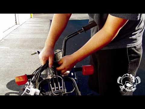 How to: Honda Ruckus Passwordjdm handle bar and stem install 1 of 2 Gear Head Clothing
