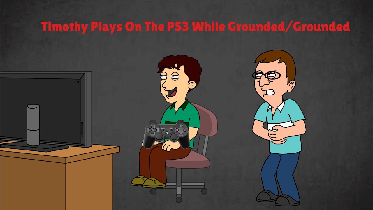 WOW!!! Timothy Plays On The PS3 While Grounded/Grounded