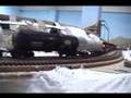 Ferromex SD70ACe model en maqueta N de M vista general