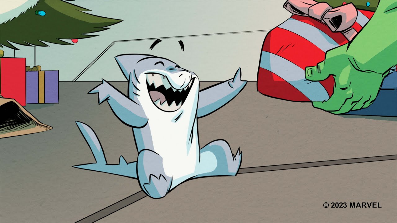 Marvel motion comics features Jeff the land Shark Everything Marvelous