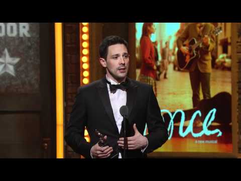Kazee - Steve Kazee of Once accepting a Tony Award during the 2012 Tony ceremony.