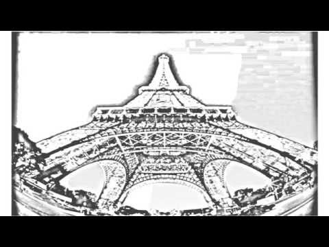 how to draw eiffel tower on wall