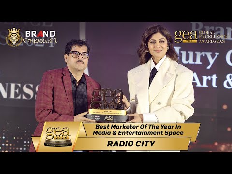 Radio City wins GEA 2024 | Global Excellence Awards 2024 by Brand Empower