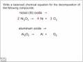 Decomposition Reactions