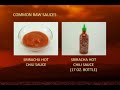 Common Chinese food raw sauces and ingredients Common Chinese food raw sauces and ingredients