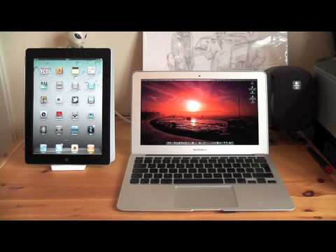 macbook air 2012 11 inch - http://www.mrthaibox123.com Apple MacBook Air 11 inch vs iPad 2 Comparison Showdown Follow me on Twitter @tfaiso and also check out http://mrthaibox123.com M...
