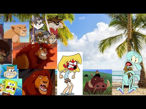 Squidward steals and eats Timon and Pumbaa's grub sandwich and gets punished for it