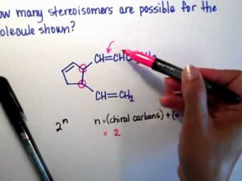 how to determine number of stereoisomers