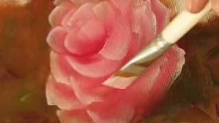 Pintando Rosas - Parte 1 - Óleo sobre tela por Shirley Sbeghen