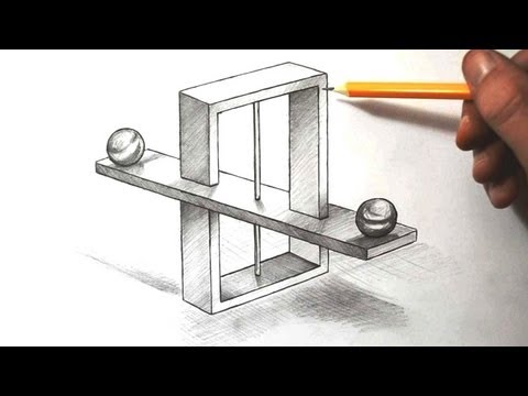 Как сделать иллюзию карандашом