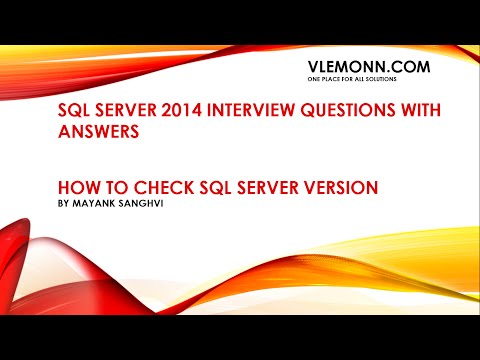 how to check sql server version