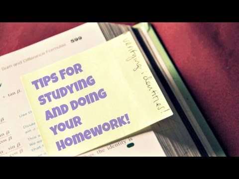 how to organize homework