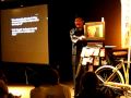 Yassan gives a kamishibai performance of