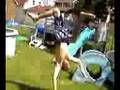 DUMD A$$ DOING A FLIP OFF A TRAMPOLINE!!! LOL''