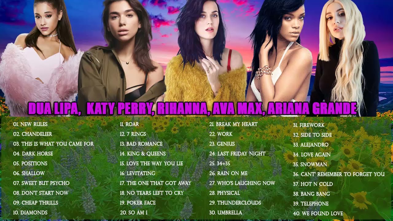 Top Music Ever Rihanna, Sia, Katy Perry, Dua Lipa, Lady Gaga - Best Songs Playlist 2022