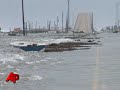 Hurricane Ike ravaged the Texas coast Saturday, causing significant flooding in the tiny town of Surfside Beach. (Sept. 13)