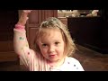 Chloe with vaseline in her hair