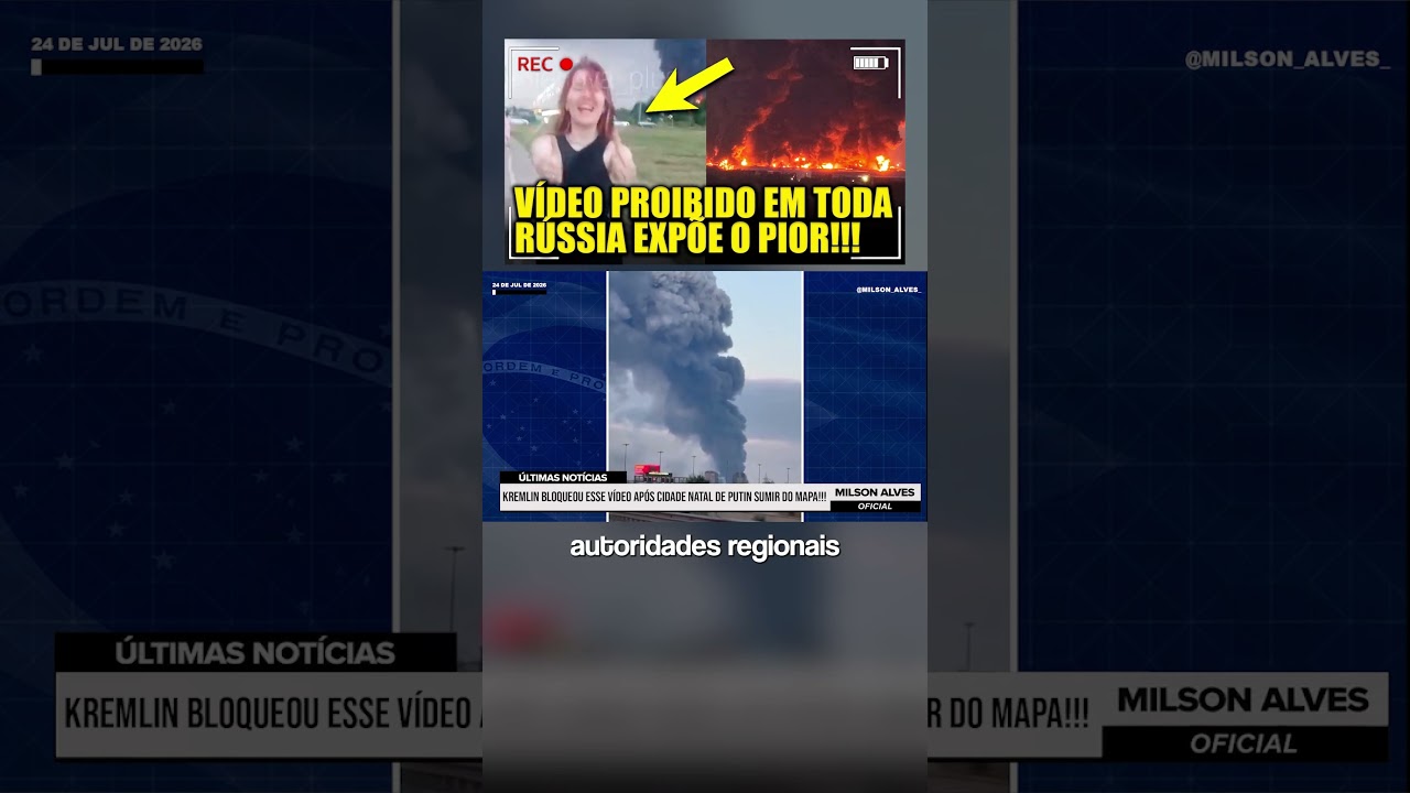 Kremlin BLOQUEOU ESSE VÍDEO após cidade natal de Putin SUMIR DO MAPA!!!