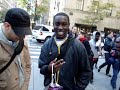 Kidd Cheeky (Robert Larbi) on streets of New York City Kidd Cheeky (Robert Larbi) on streets of New York City