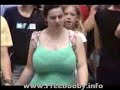 Love Voyeurism! Huge Hot Boobs On Public Place!! Nice!