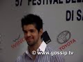 sexy spanish actor miguel angel munoz in sanremo, italy, for the music festival