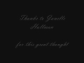 Janelle Hallman has a great thought for you