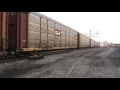 Norfolk Southern northbound autroack train in Dalton,GA
