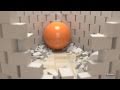Voronoi bricks - SmallLuxGPU v1.8beta1 preview with Blender 2.5 and Bullet Physics