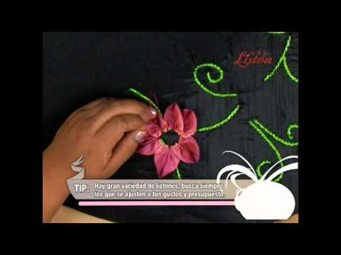 Bordado en Liston: Elegancia floral