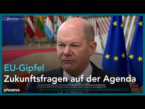 Statement von Bundeskanzler Olaf Scholz zum EU-Gipf ...