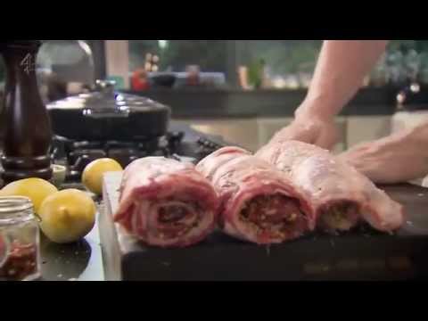 Lamb - Gordon Ramsay - Braised Stuffed Lamb Breast.