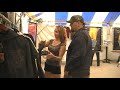 Christina gifting Barry of Three Days Grace