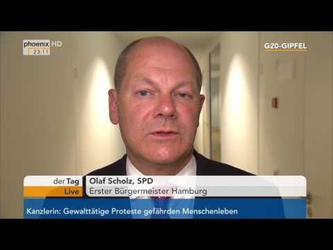 G20-Gipfel: Hamburgs Brgermeister Olaf Scholz gibt e ...