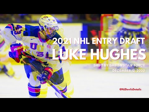 2021 NHL Draft | Luke Hughes (#6) Shift by Shift vs. Air Force, December 12, 2020