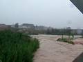 El río Albaida desbordado