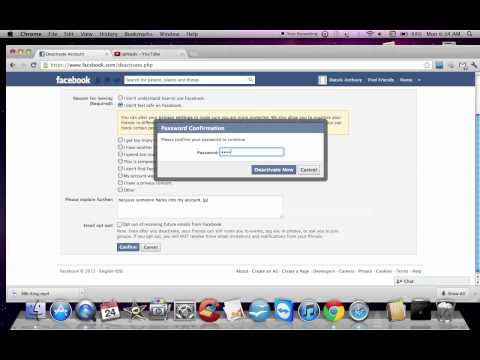 how to close facebook account