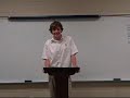 Boy Gives Terrible Speech