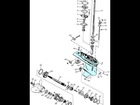 Mercury exploded outboard parts drawings 3 9 hp  thru V6 250 hp,