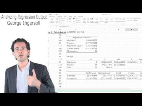 how to read regression output