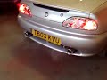mg tf with dual exit custom exhaust @ styledynamix