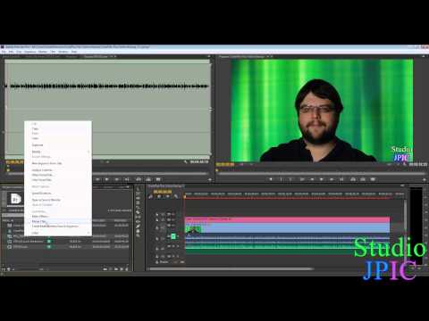 how to sync audio in premiere pro cc