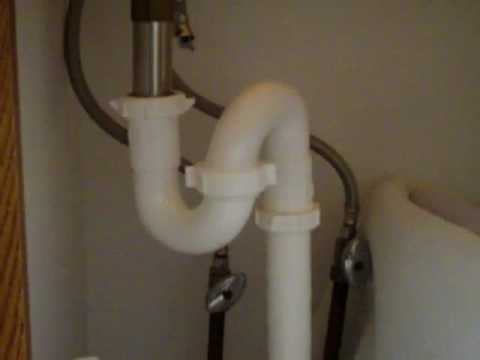 how to replace s'trap under sink