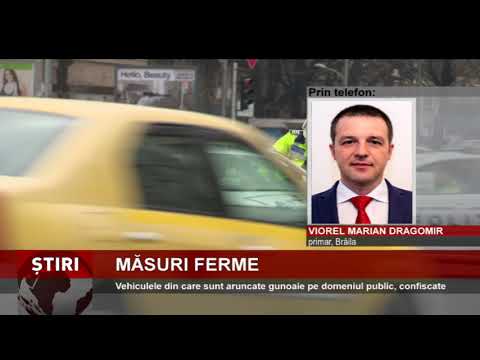 Vehiculele din care sunt aruncate gunoaie pe domeniul public din Brăila, confiscate
