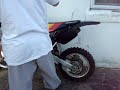 1999 cr 80 rebuilt engin start up