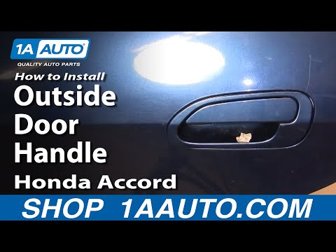 How To Install Replace Fix Broken Rear Outside Door Handle Honda Accord 98-02 1AAuto.com