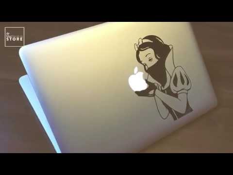 MacBook Sticker / Aufkleber / Anleitung | Schneewittchen Bandit | deutsch | Tutorial