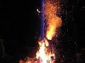 Chimney log + fireworks