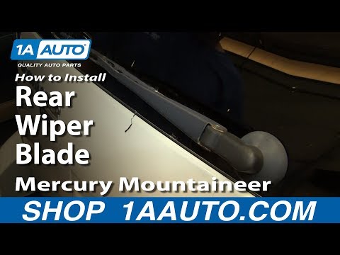 How To Install Replace Rear Wiper Blade 2002-10 Mercury Mountaineer
