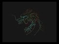 Laser drawing a Chinese Dragn